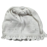 Marlu' Cappello Tinta Unita con Ricami per Neonata EP1271 BIANCO MARLU' 