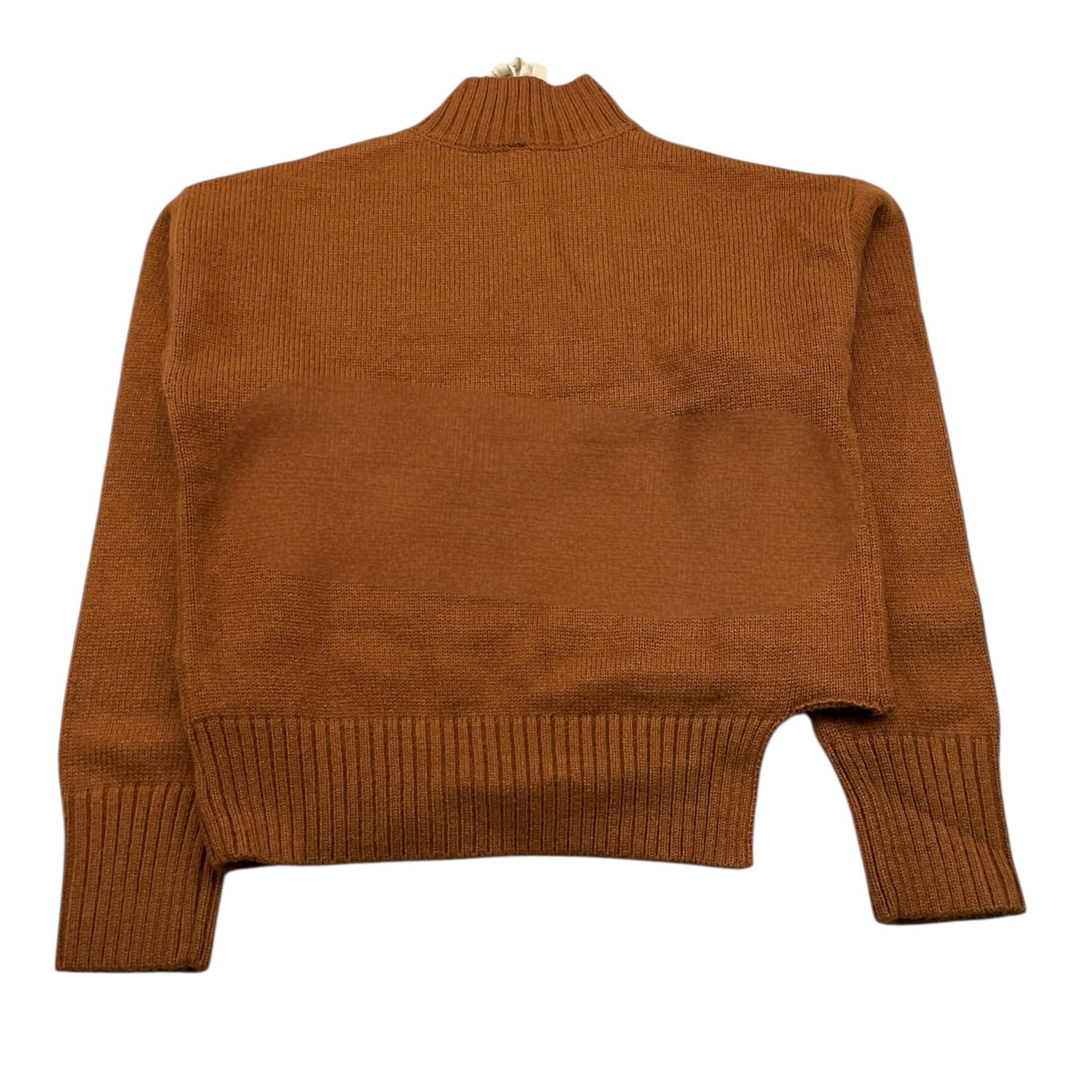 MANILA GRACE maglia mezzocollo tinta unita con logo Tabacco per Bambina MFJF24M168 TABACCO MANILA GRACE 