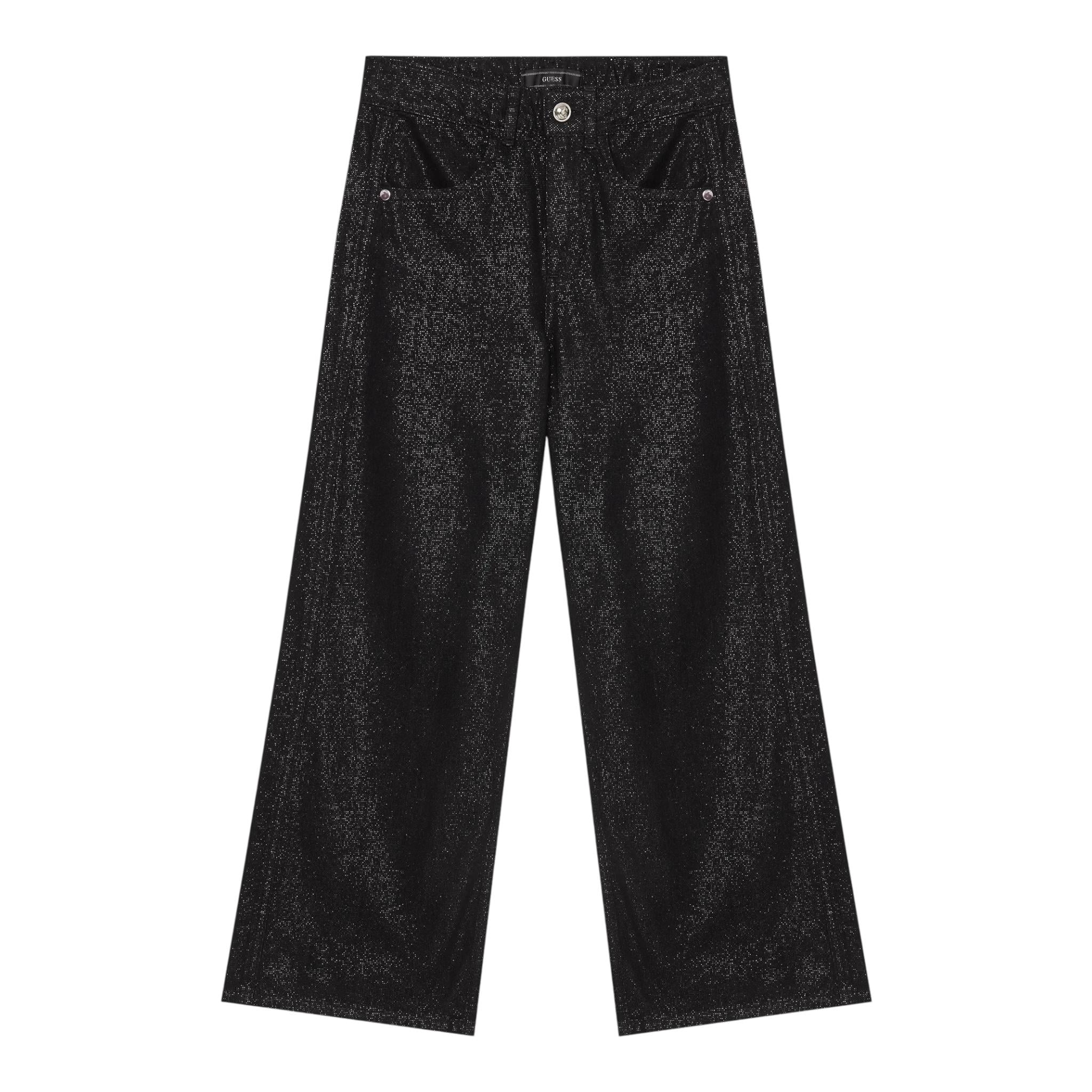 GUESS pantalone tinta unita modello palazzo Nero per Bambina K4BA06D5D90 NERO GUESS 
