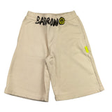 Barrow Kids Bermuda In Tuta Tinta Unita Con Stampa Beige Per Bambino