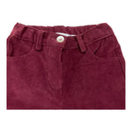 PER TE pantalone tinta unita in velluto modello zampa Bordeaux per Neonata 44208N BORDEAUX PER TE 