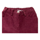 PER TE pantalone tinta unita in velluto modello zampa Bordeaux per Neonata 44208N BORDEAUX PER TE 