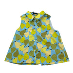 Mimisol Camicia Giromanica Tinta Unita con Stampa pera per Bambina MFCA088 AZZURRO MIMISOL 