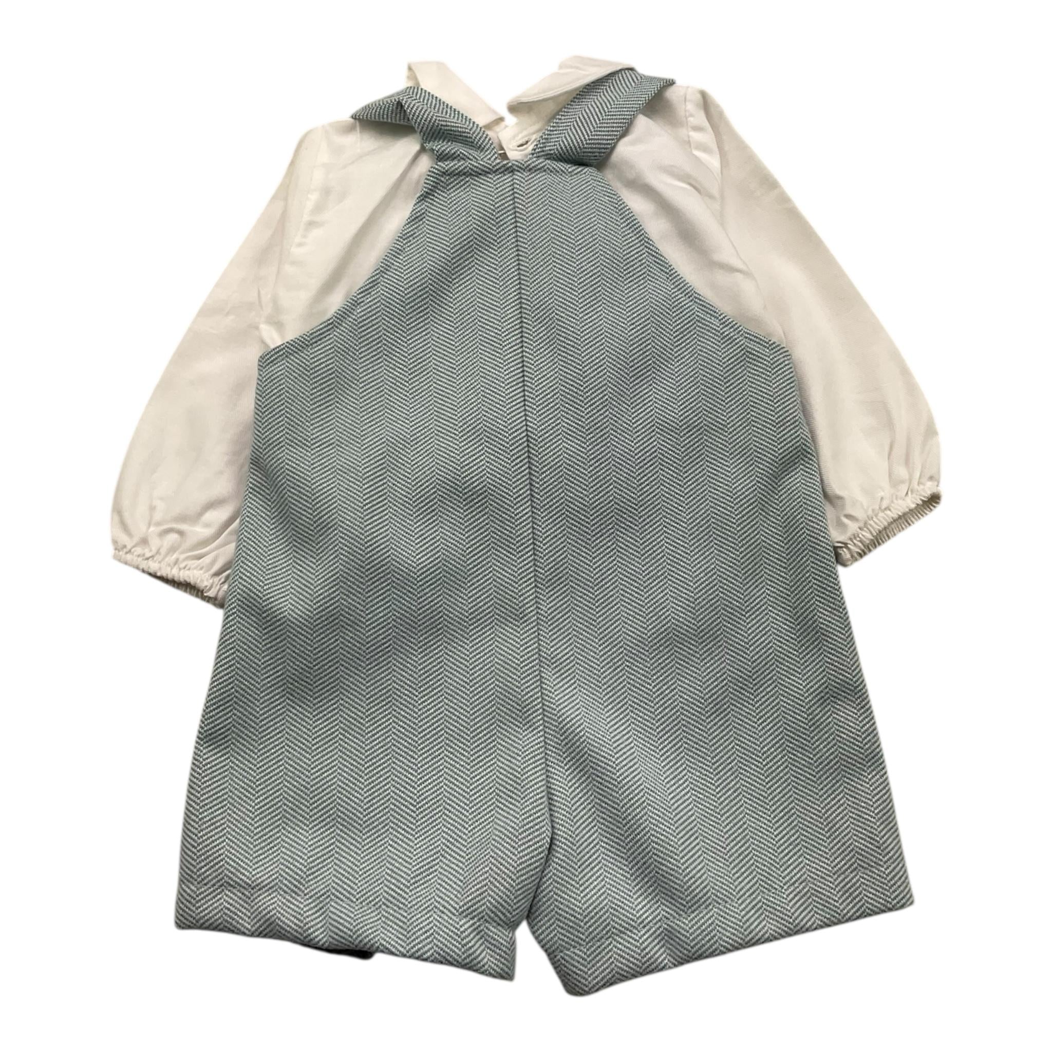 CALAMARO completo 2 pezzi camicia-salopettes Azzurro per Neonato 11074 AZZURRO CALAMARO 