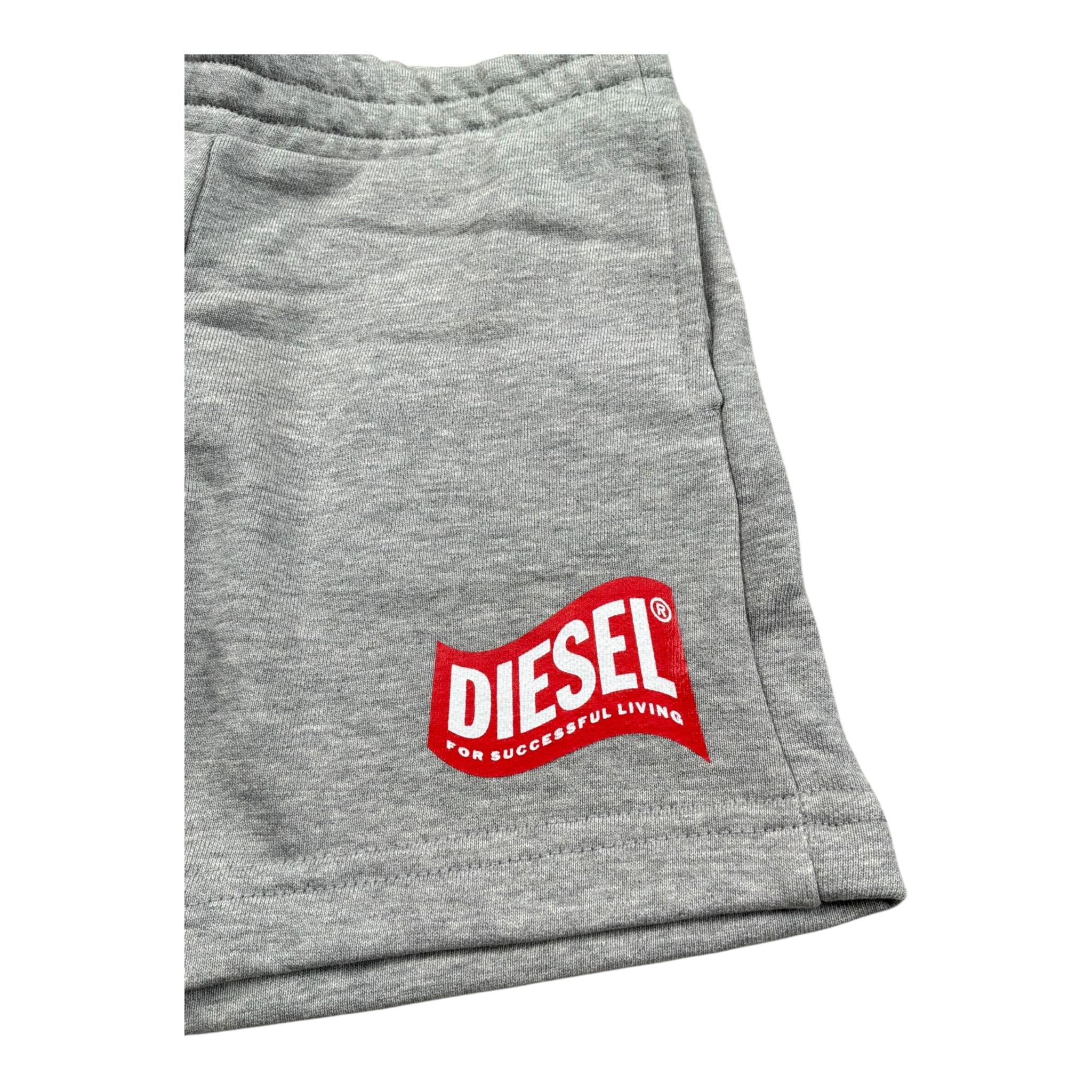Diesel Bermuda Tinta Unita con Logo per Neonato K00338 GRIGIO DIESEL 