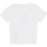 Liu Jo T-Shirt Girocollo Tinta Unita con Brillantini per Bambina GA5119X BIANCO LIU JO 