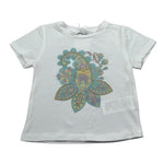 M+E' T-Shirt Girocollo tinta unita con Stampa Bianco per Neonata 1UE1862 BIANCO M+E' 