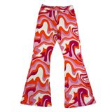 Saint Barth Pantalone Modello Zampa Stampa Fantasia Multicolor Per Bambina