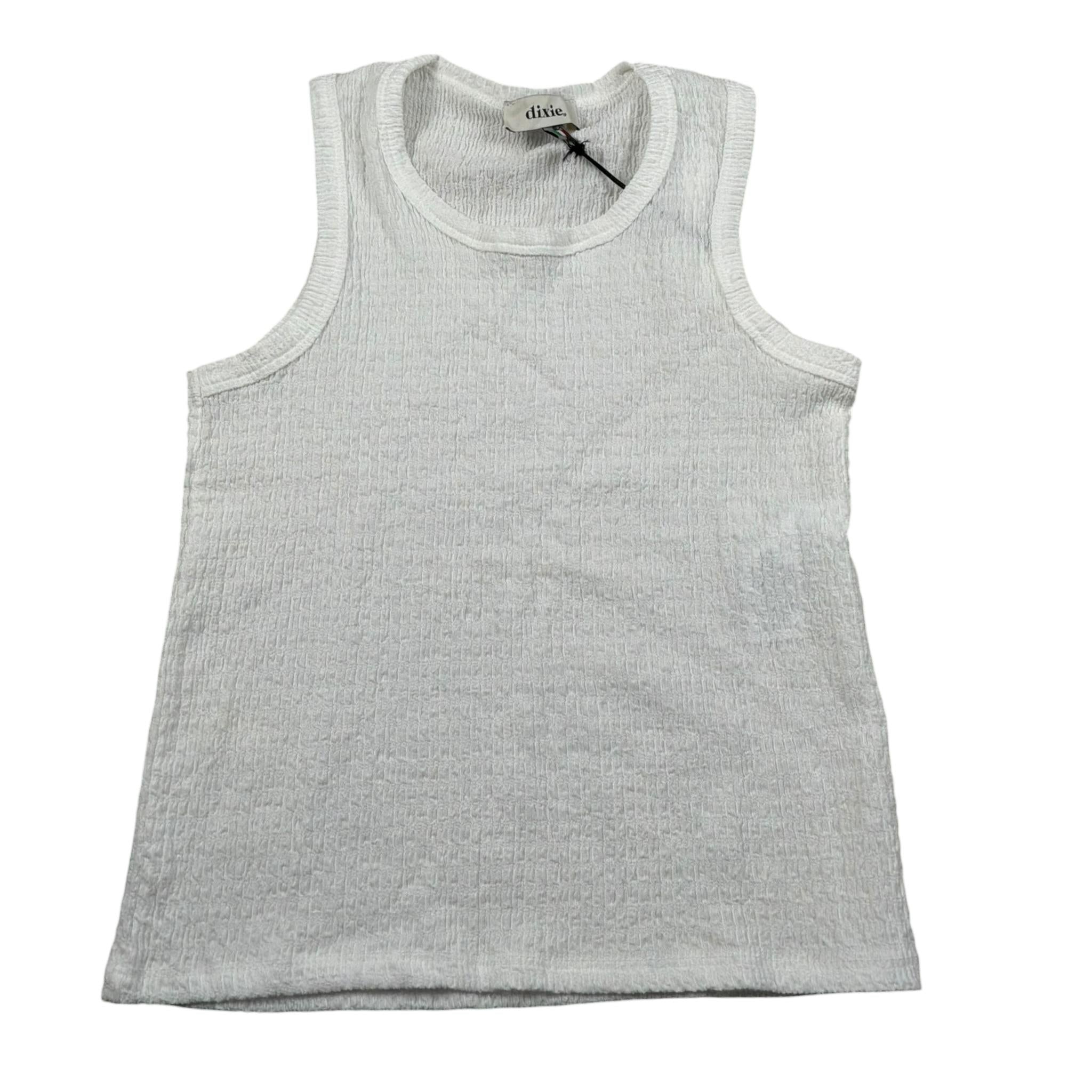 Dixie Canotta Girocollo Tinta Unita per Bambina MO07032G74X BIANCO DIXIE 