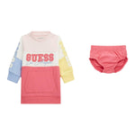 GUESS abito manica lunga girocollo multicolor con logo Multicolor per Neonata A4YK01KA6R3X MULTICOLOR GUESS 