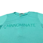 Hinnominate T-Shirt Girocollo tinta unita con Stampe Verde Acqua per Bambina 3646M0085 VERDE ACQUA HINNOMINATE 