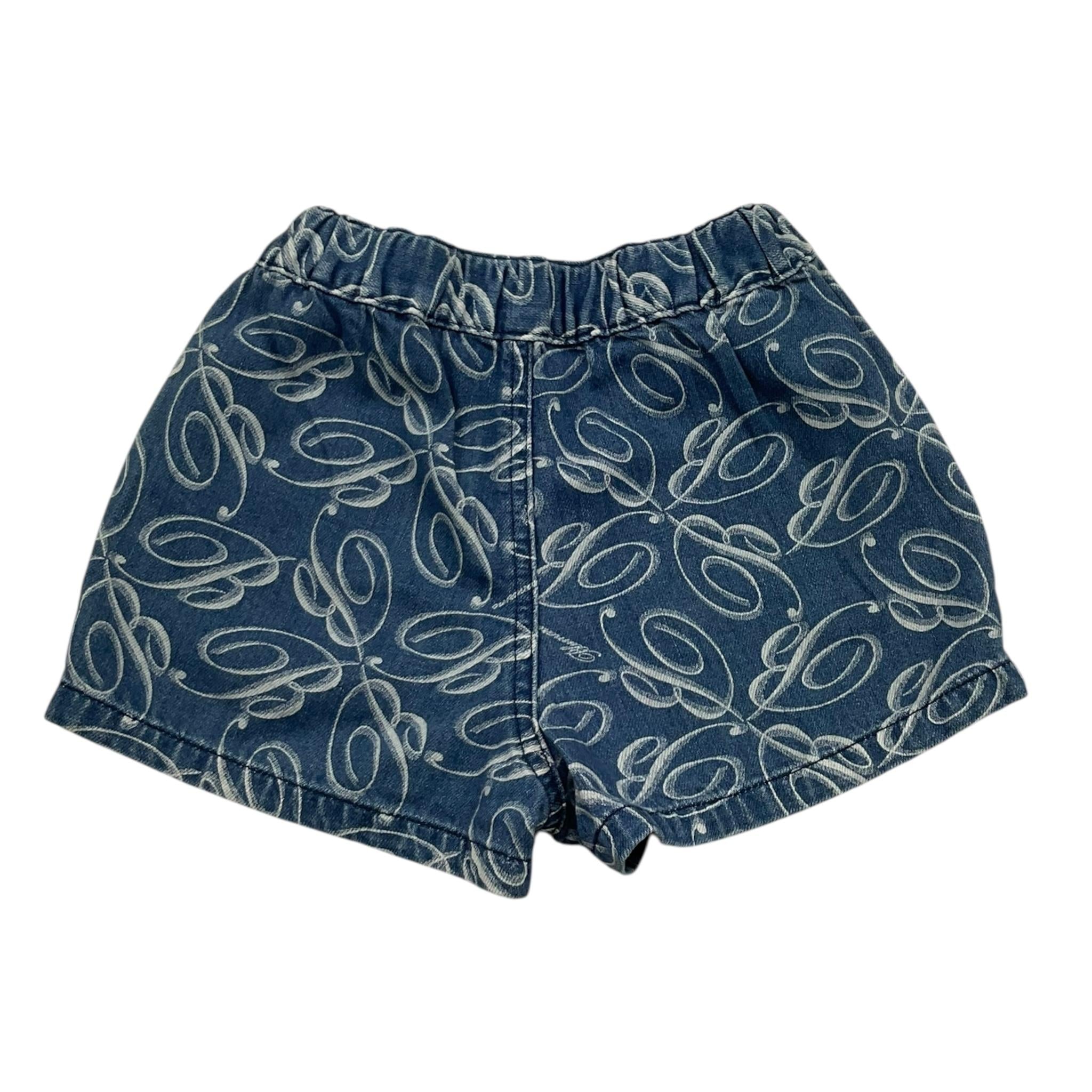 Miss Blumarine Short In Denim Tinta Unita per Bambina BGBE003 BLU MISS BLUMARINE 