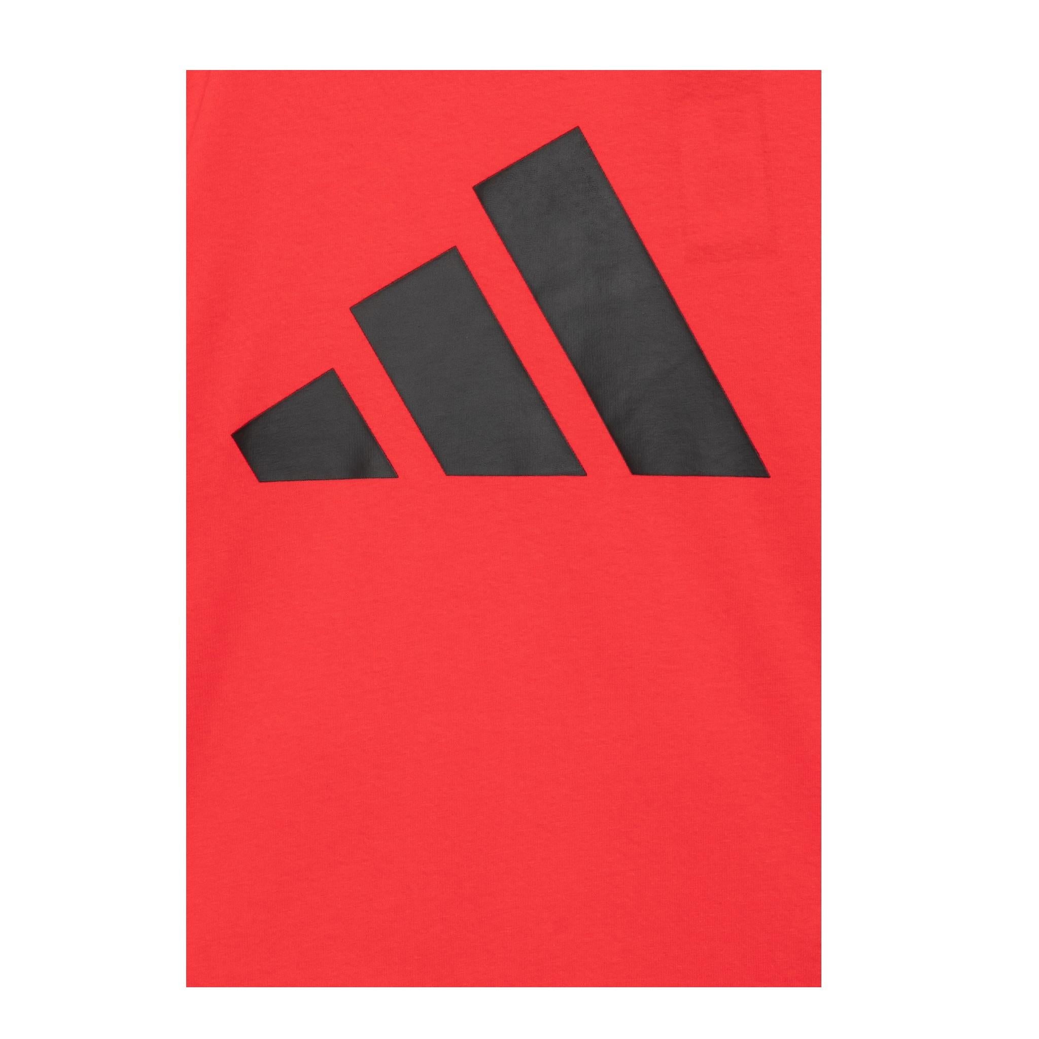 Adidas Completo 2 Pezzi T-Shirt-Bermuda Bicolore per Bambino JC9716 ROSSO/NERO Adidas 
