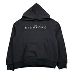 John Richmond Felpa Chiusa con Cappuccio Tinta Unita per Bambino RBP26003FE NERO JOHN RICHMOND 