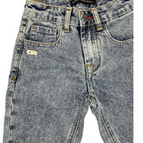 Daniele Alessandrini Jeans Tinta Unita con Lavaggio Sfumato Azzurro per Bambino