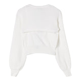 Twinset Set Top-Maglia Tinta Unita per Bambina 251GJ3QW6 PANNA TWINSET 