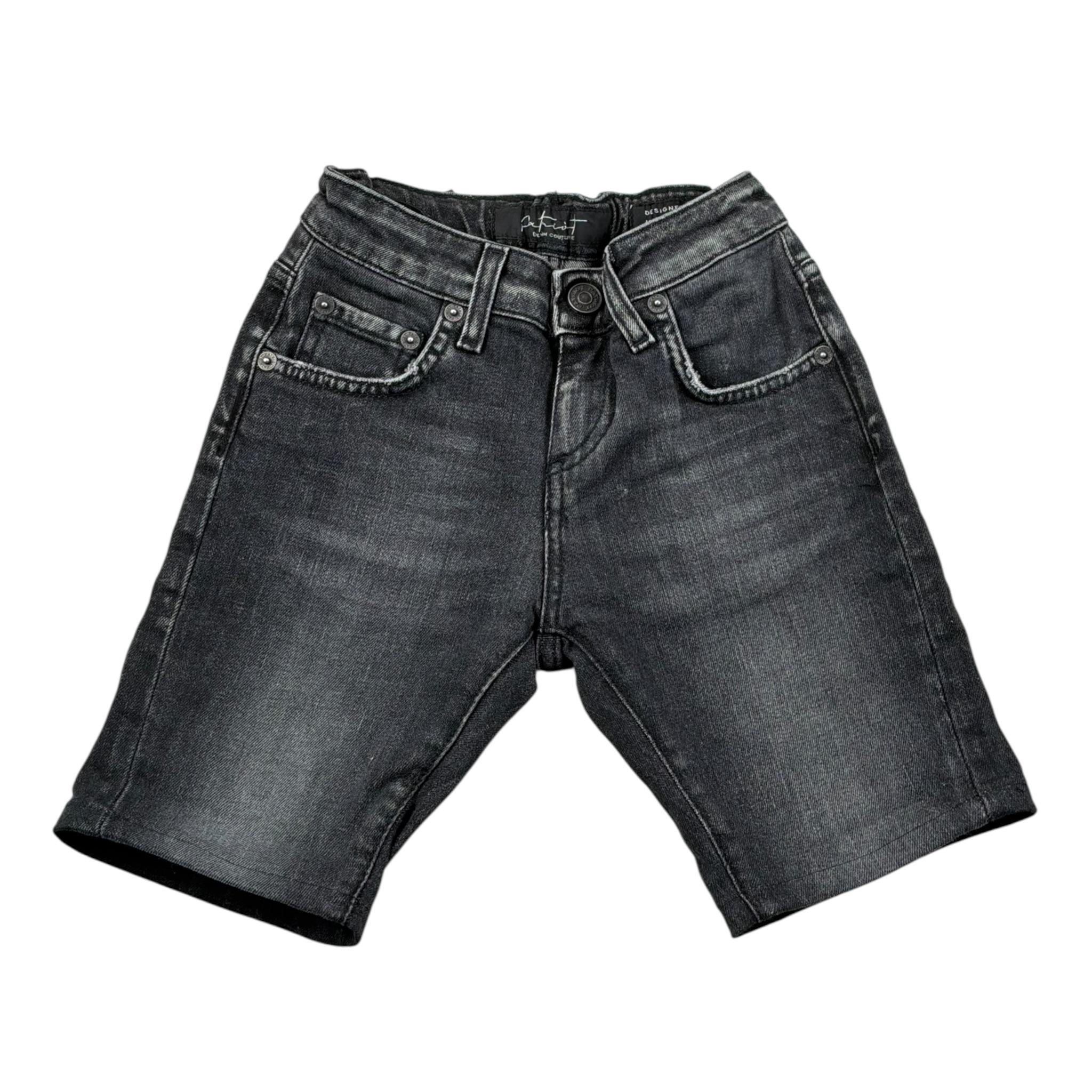 Patriot Bermuda In Denim Tinta Unita per Bambino PJ5S2SPCK08 NERO PATRIOT 