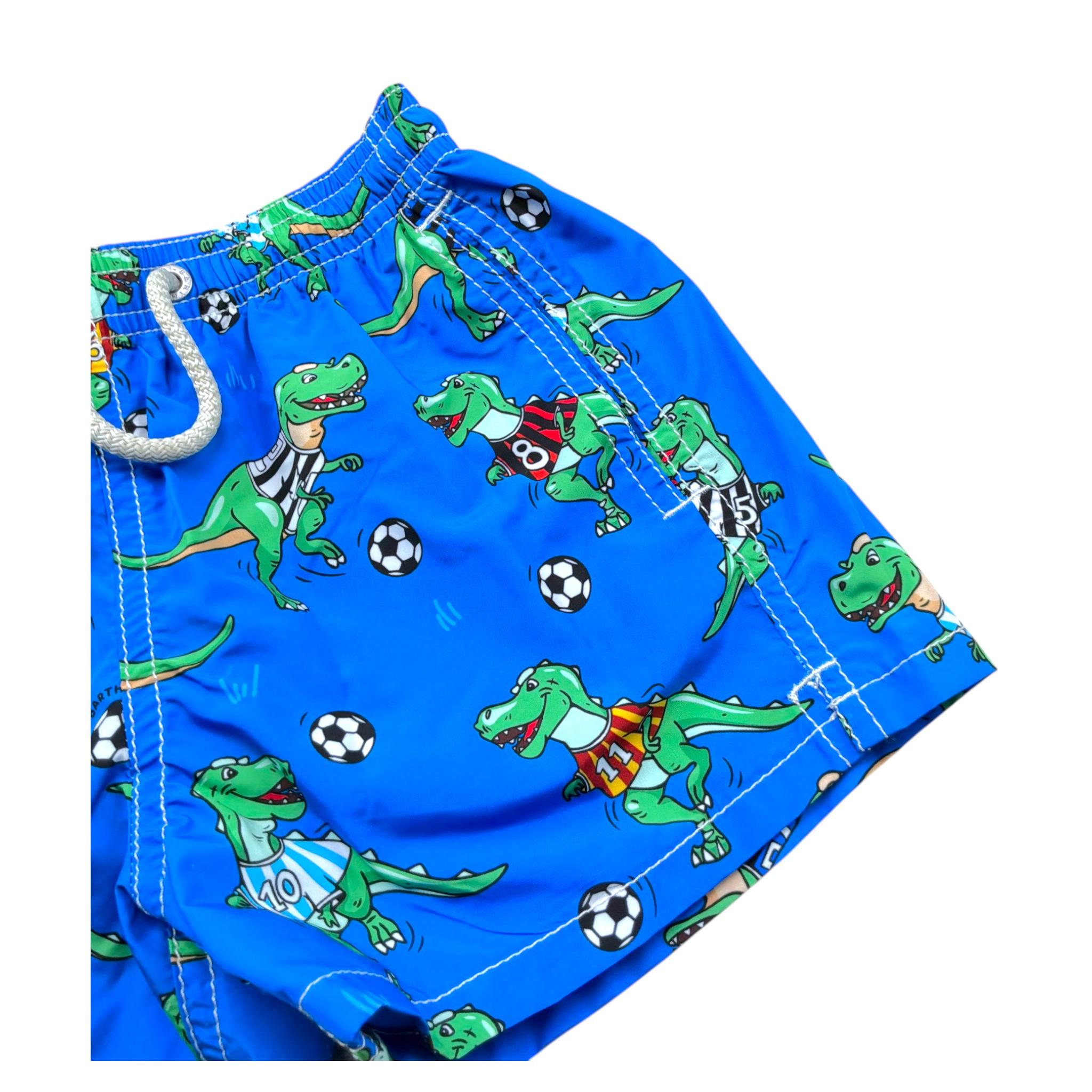 Saint Barth Costume Tinta Unita con Stampa per Bambino JEANSJEA BLU SAINT BARTH 