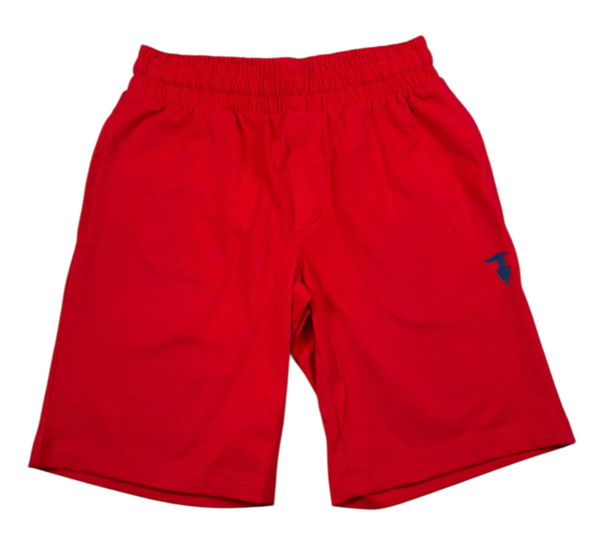 Trussardi Bermuda Tinta Unita con Elastico In Vita per Bambino TBP26008BE ROSSO TRUSSARDI 