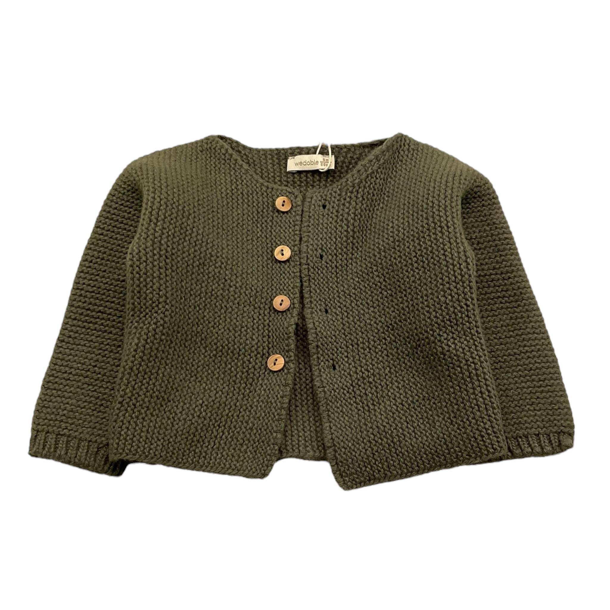 WEDOBLE cardigan tinta unita Verde per Neonato I2409308 VERDE WEDOBLE 