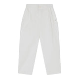 Dou Dou Pantalone Tinta Unita con Elastico In Vita per Bambina DW6P61X BIANCO DOU DOU 