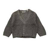 MINI BANDA cardigan tinta unita con bottoni Grigio per Neonato 37650 GRIGIO MINI BANDA 