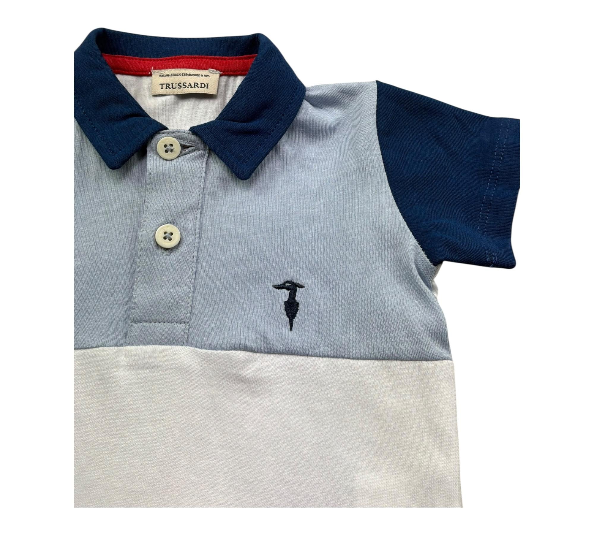 Trussardi Polo Mezza Manica Fantasia A Righe per Neonato TIP26095PO MULTICOLOR TRUSSARDI 