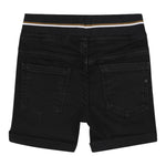 Boss Bermuda Tinta Unita con Elastico In Vita per Neonato J52091 NERO BOSS 