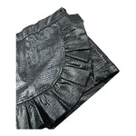 John Richmond Short Tinta Unita con Rouches per Bambina RGP26177GO NERO JOHN RICHMOND 