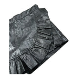 John Richmond Short Tinta Unita con Rouches per Bambina RGP26177GO NERO JOHN RICHMOND 