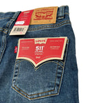 Levi'S Bermuda In Denim Tinta Unita con Girovita Regolabile per Bambino 8EM374 BLU LEVI'S 