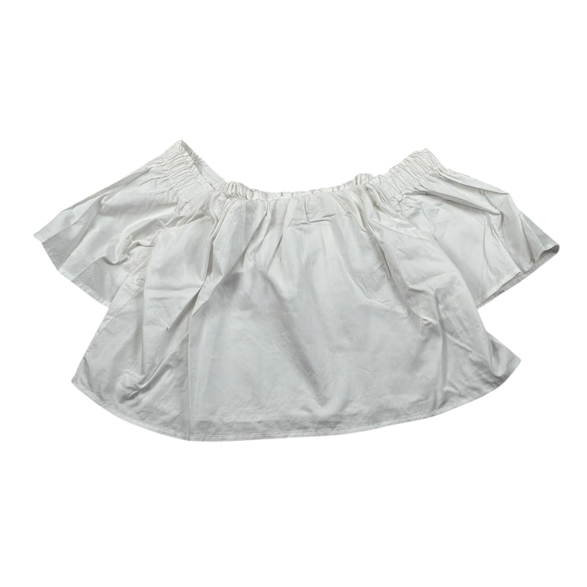 Fun & Fun Top Mezza Manica tinta unita Bianco per Bambina FNJSH11378 BIANCO FUN & FUN 