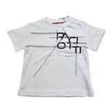 Cesare Paciotti T-Shirt Girocollo Tinta Unita con Stampa per Neonato TSP5165B BIANCO CESARE PACIOTTI 