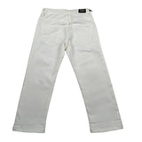 Daniele Alessandrini Jeans tinta unita con Strappi Bianco per Bambino 1235P0623J BIANCO DANIELE ALESSANDRINI 