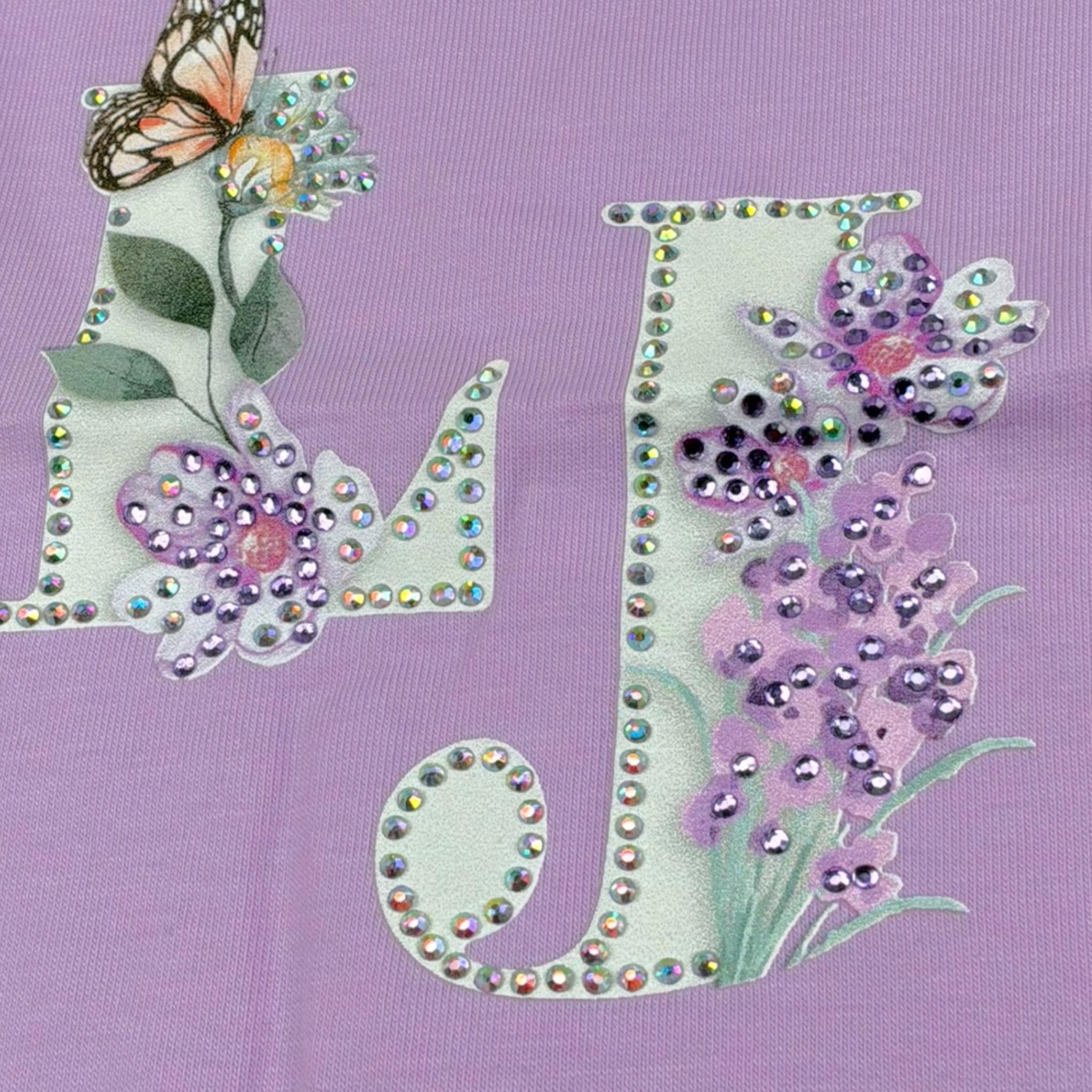 Liu Jo T-Shirt Tinta Unita con Brillantini per Bambina KA5092XXX LILLA LIU JO 