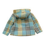 DANIELE ALESSANDRINI giacca tinta unita con fantasia e cappuccio Azzurro per Bambino 1291O00041 AZZURRO DANIELE ALESSANDRINI 