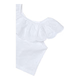 Mayoral Top Tinta Unita con Scollo A Barca per Bambina 3012 BIANCO MAYORAL 