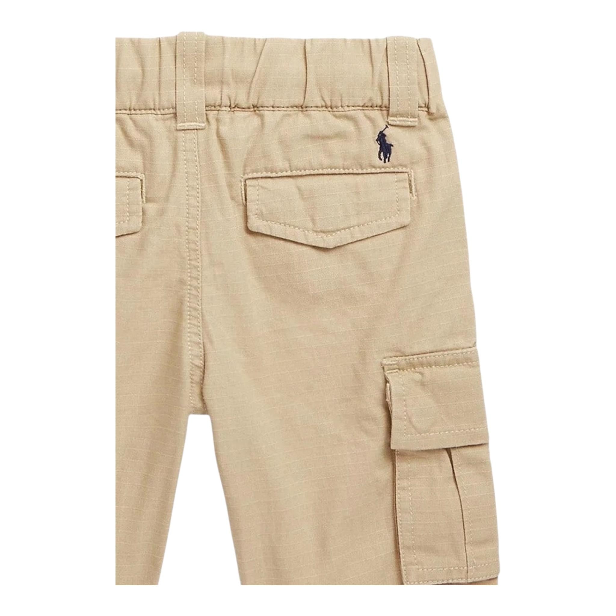 Ralph Lauren Bermuda Tinta Unita con Elastico In Vita per Neonato 23290155001N SABBIA RALPH LAUREN 