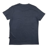 Dan John T-Shirt Girocollo Tinta Unita Cn Stampe In Contrasto Blu Per Bambino