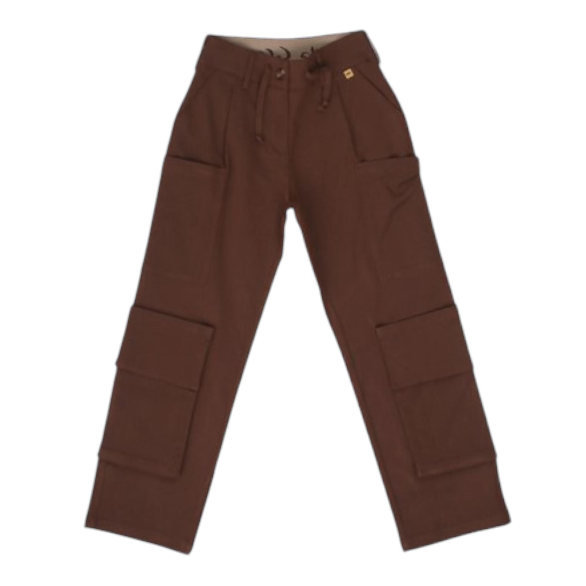 MANILA GRACE pantalone tinta unita con elastico in vita Marrone per Bambina MFJF24P161 MARRONE MANILA GRACE 