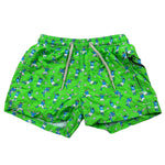 Saint Barth Costume Tinta Unita con Stampe per Bambino JEA0004034 VERDE SAINT BARTH 