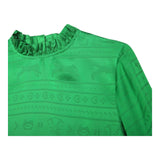 KENZO camicia tinta unita logata Verde per Bambina K15681 VERDE KENZO 