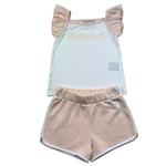 Trussardi Completo 2 Pezzi Canotta-Short per Bambina TGP26011CJ BIANCO/ROSA TRUSSARDI 