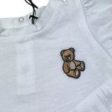 Moschino Completo 2 Pezzi T-Shirt-Gonna Bicolore per Neonata MDG01R BIANCO/AZZURRO MOSCHINO 