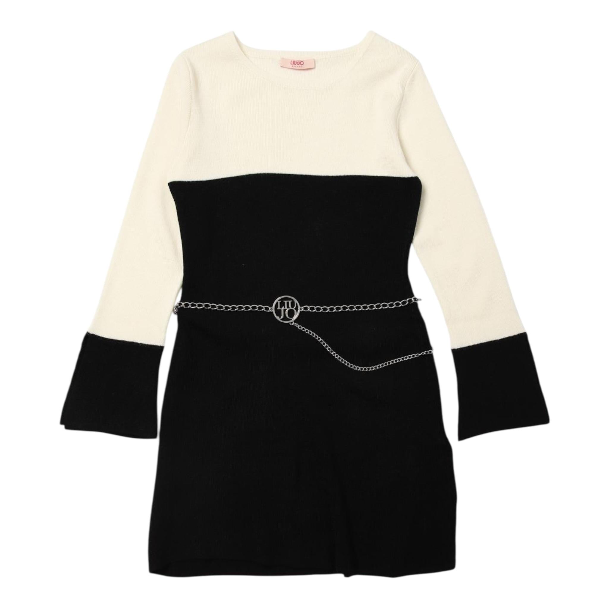 LIU JO abito bicolore girocollo Bianco/nero per Bambina GF4134MA51L BIANCO/NERO LIU JO 