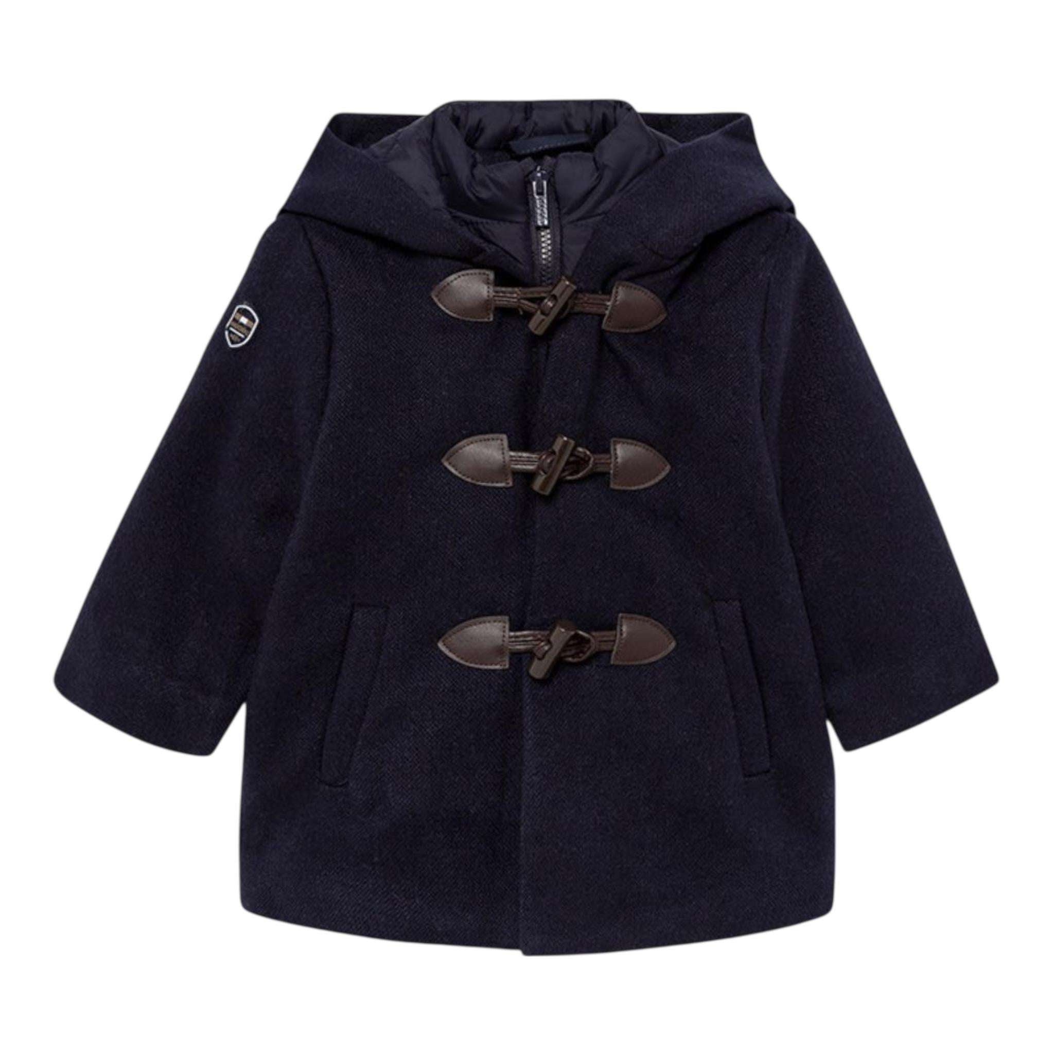 MAYORAL cappotto tinta unita con cappuccio Blu per Neonato 2488 BLU MAYORAL 