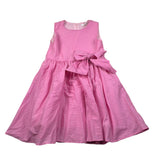 M+E' Abito tinta unita con Applicazione Fiocco Rosa per Bambina UE1415J ROSA M+E' 