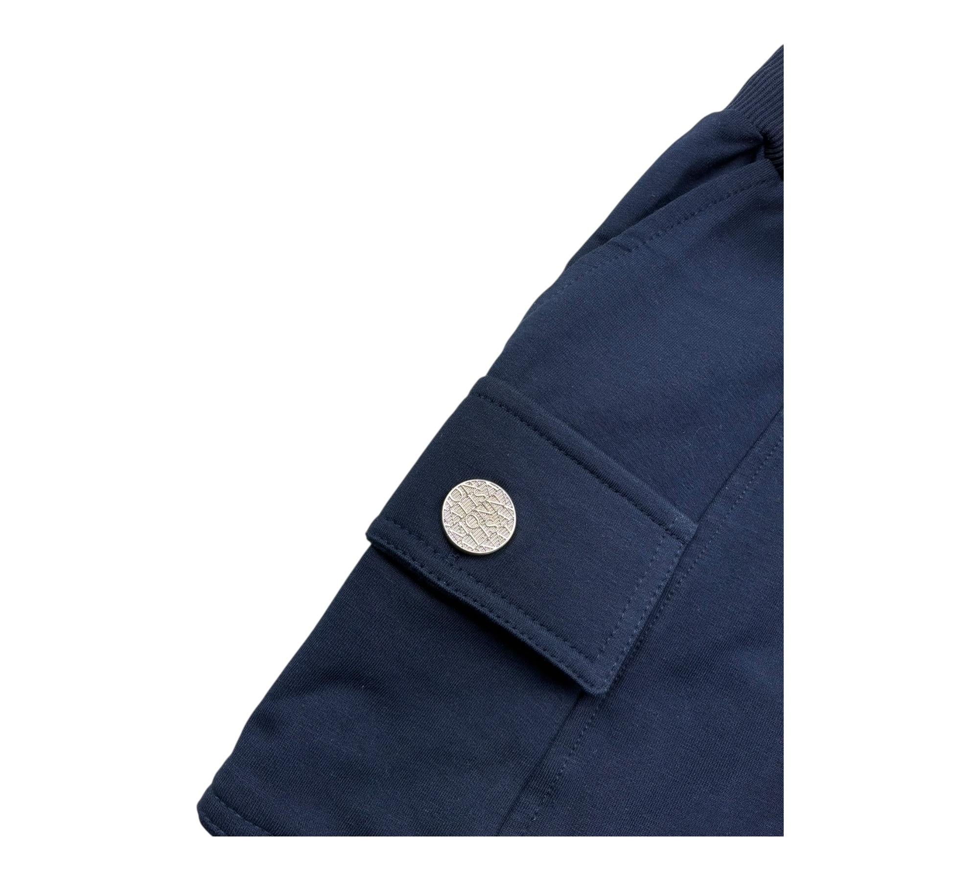 Monnalisa Gonna Tinta Unita con Elastico In Vita per Bambina 17E700 BLU MONNALISA 