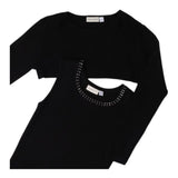 Sarabanda Set Abito-Coprispalle Tinta Unita per Bambina 0B573 NERO SARABANDA 