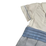 Baby A. Pagliaccetto Mezza Manica Bicolore per Neonato A2110 BIANCO/AZZURRO BABY A. 